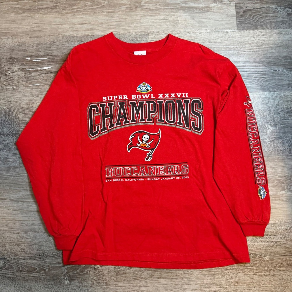 Vintage Tampa‎ Bay Buccaneers Super Bowl XXXVII Champions Shirt Youth XL 18-20